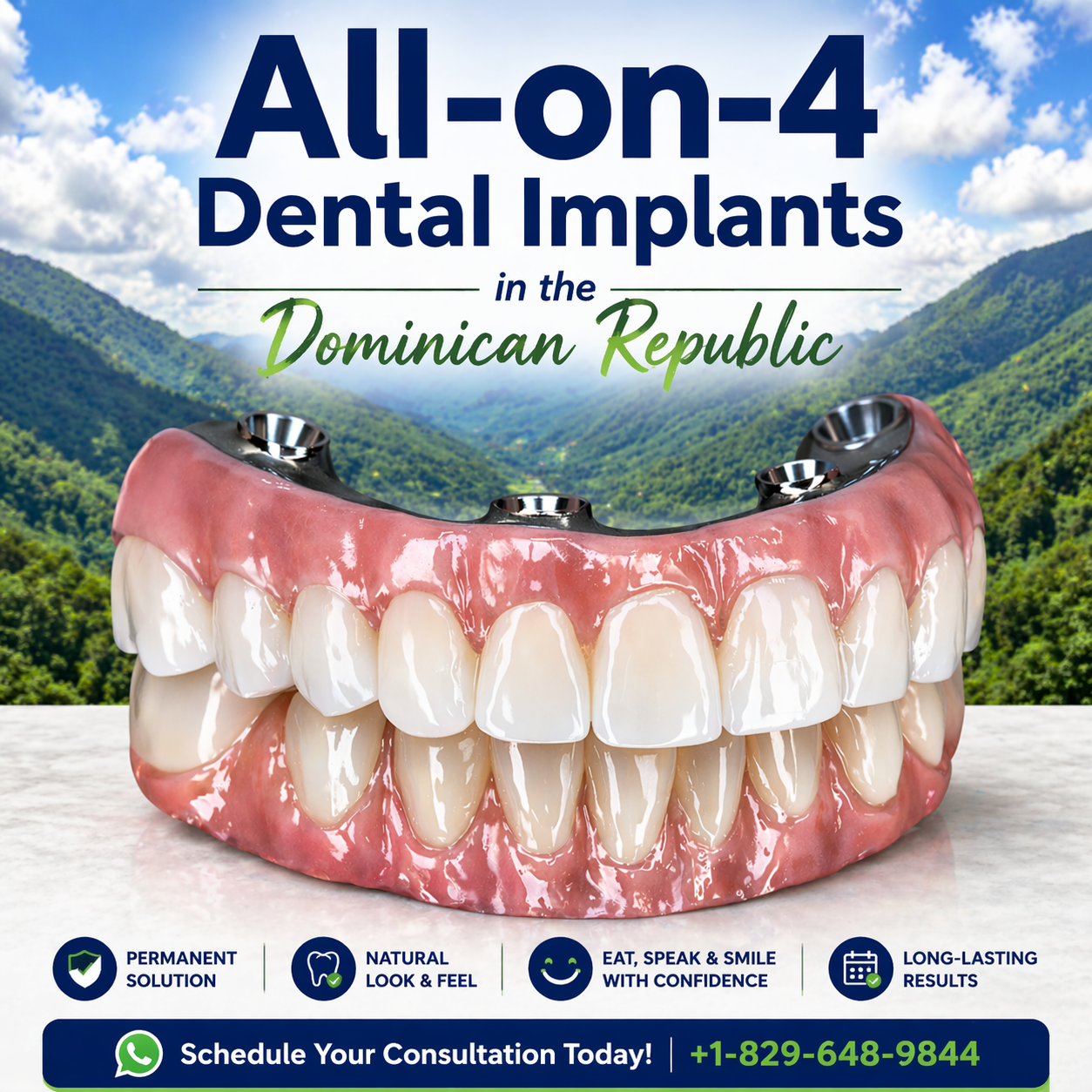 All on 4 dental Implants in the Dominican Republic