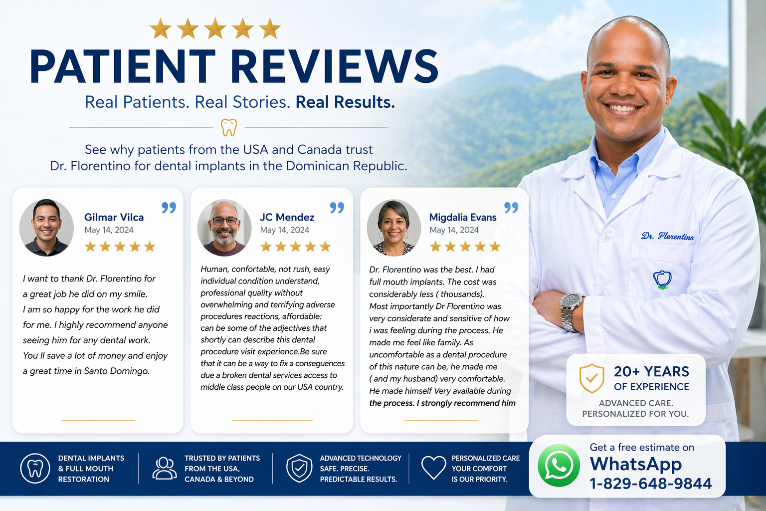 Patient Reviews Dr. Florentino Encarnacion G